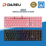 DAREU EK810 Borderless Mechanical Keyboard ( Black | Pink )
