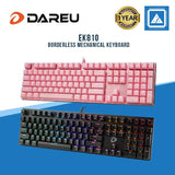 DAREU EK810 Borderless Mechanical Keyboard ( Black | Pink )