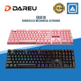 DAREU EK810 Borderless Mechanical Keyboard ( Black | Pink )