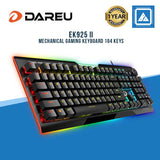 Dareu EK925 II Alloy body RGB Mechanical Gaming Keybaord