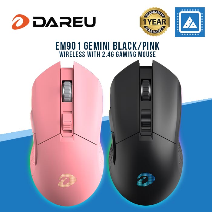DAREU EM901 GEMINI Wireless Rainbow RGB Backlit Gaming Mouse