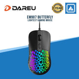 EM907 BUTTERFLY 60g Lightest Gaming Mouse RGB