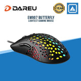 EM907 BUTTERFLY 60g Lightest Gaming Mouse RGB