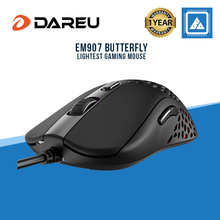 EM907 BUTTERFLY 60g Lightest Gaming Mouse RGB