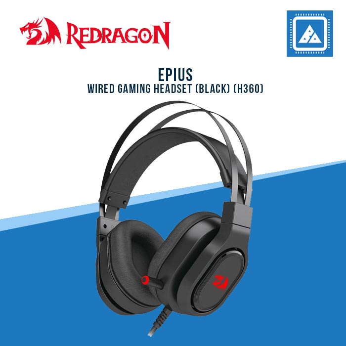 REDRAGON EPIUS WIRED GAMING HEADSET (BLACK) (H360)