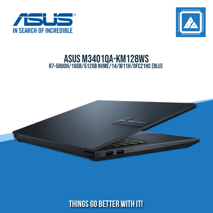 ASUS M3401QA-KM128WS R7-5800H Best for Students and Freelancers Laptop
