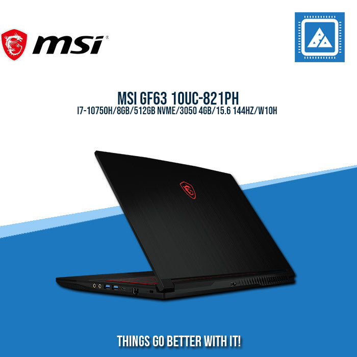MSI GF63 10UC-821PH I7-10750H  | Gaming Laptop And AutoCAD Users