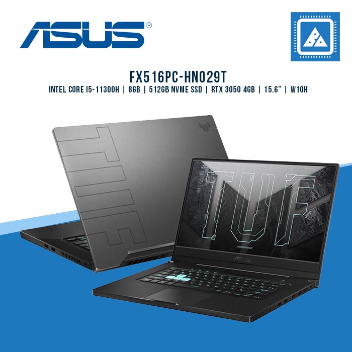 ASUS FX516PC-HN029T I5-11300H | 8GB | 512GB NVME | 3050 4GB | 15.6 144HZ | W10H (GRY)