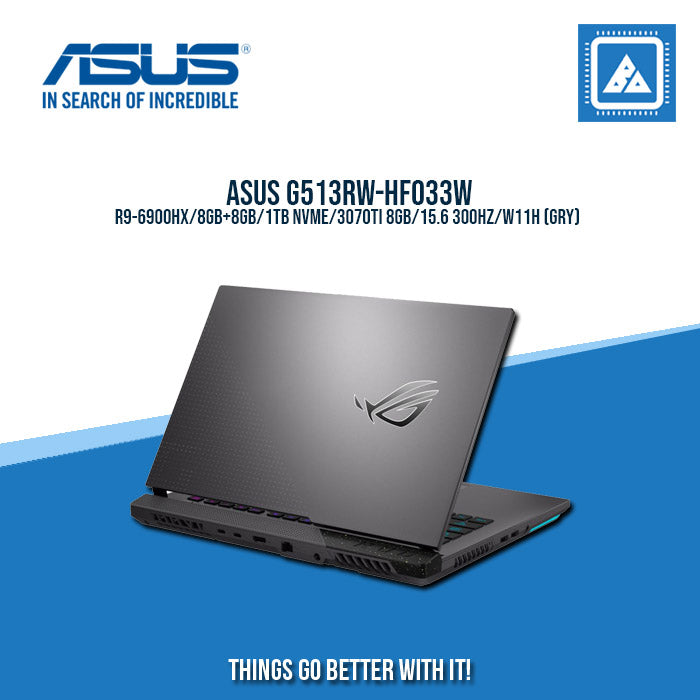 ASUS G513RW-HF033W R9-6900HX  | Gaming Laptop And AutoCAD Users