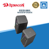 Redragon GS520 Anvil RGB Desktop Speakers, 2.0 Channel PC Computer Stereo Speaker with 6 Colorful LED Modes