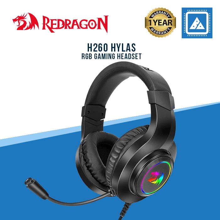 Redragon H260 Hylas RGB Gaming Headset [Black]
