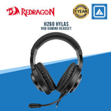 REDRAGON H260 HYLAS RGB GAMING HEADSET [BLACK]