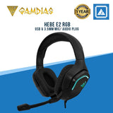 GAMDIAS HEBE E2 RGB USB & 3.5mm mic / audio plug