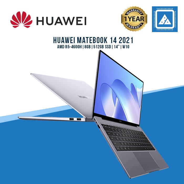 HUAWEI MATEBOOK 14 2021 R5-4600H | 8GB | 512GB SSD | 14 | W10 (GRY)