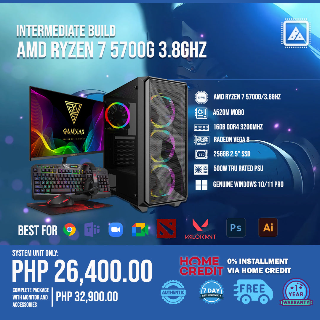 Intermediate Build - AMD RYZEN 7 5700G