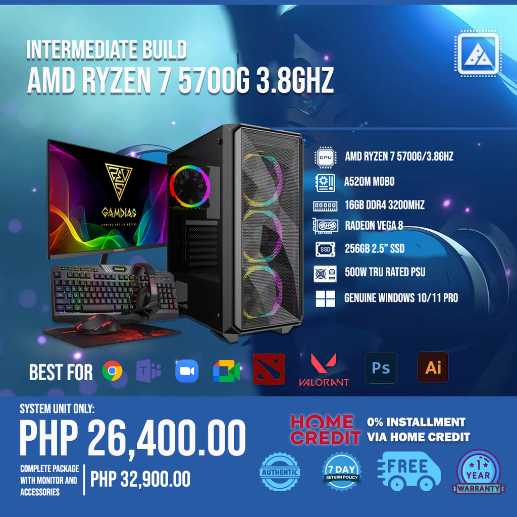 Intermediate Build - AMD RYZEN 7 5700G