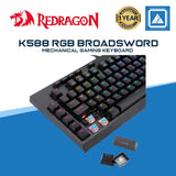 Redragon K588 RGB Broadsword Mechanical Gaming Keyboard