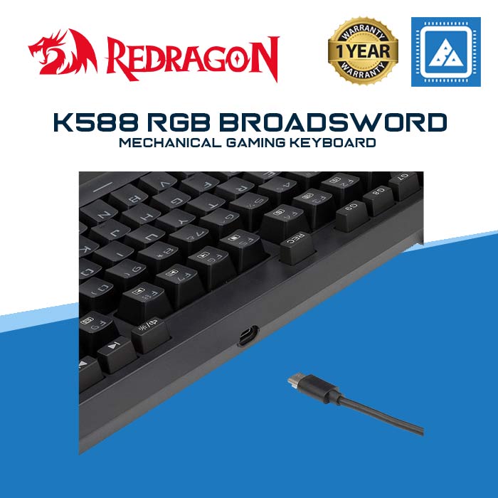 Redragon K588 RGB Broadsword Mechanical Gaming Keyboard