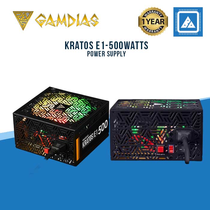 GAMDIAS KRATOS E1-500watts Power Supply