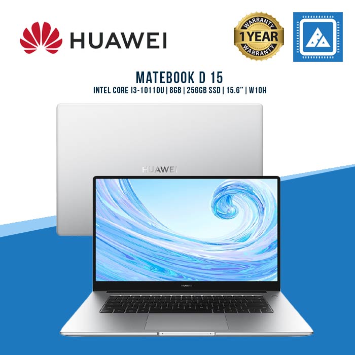 HUAWEI MATEBOOK D 15 I3-10110U | 8GB RAM | 256GB SSD | 15.6