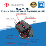 Mad Catz The Authentic R.A.T. 8+ Optical Gaming Mouse, 16000DPI-Black