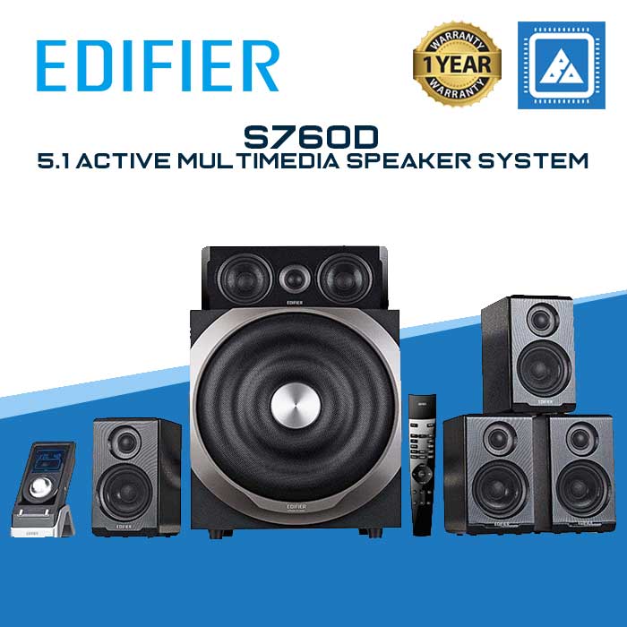 Edifier S760D 5.1 Active Multimedia Speaker System - Black – BlueArm ...