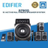 Edifier S760D 5.1 Active Multimedia Speaker System - Black