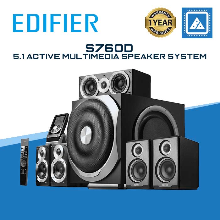 Edifier S760D 5.1 Active Multimedia Speaker System - Black – BlueArm ...