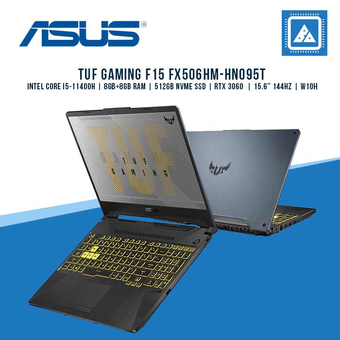 ASUS FX506HM-HN095T I5-11400H/8GB+8GB/512GB NVME/3060 6GB/15.6 144HZ/W10H (GRY)