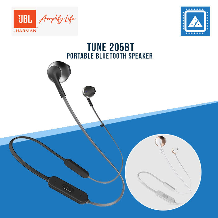 JBL TUNE 205BT BLUETOOTH EARBUD HEADPHONES (ROSE GOLD)