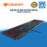 COUGAR VANTAR AX RGB SCISSOR SWITCH GAMING KEYBOARD USB