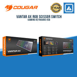COUGAR VANTAR AX RGB SCISSOR SWITCH GAMING KEYBOARD USB