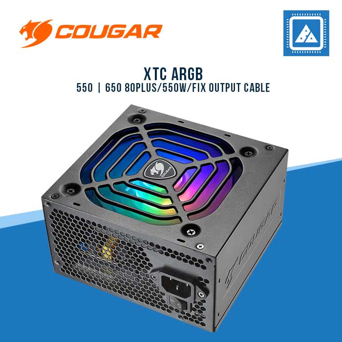 COUGAR PSU XTC550 | XTC650 ARGB 80PLUS/550W/FIX OUTPUT CABLE