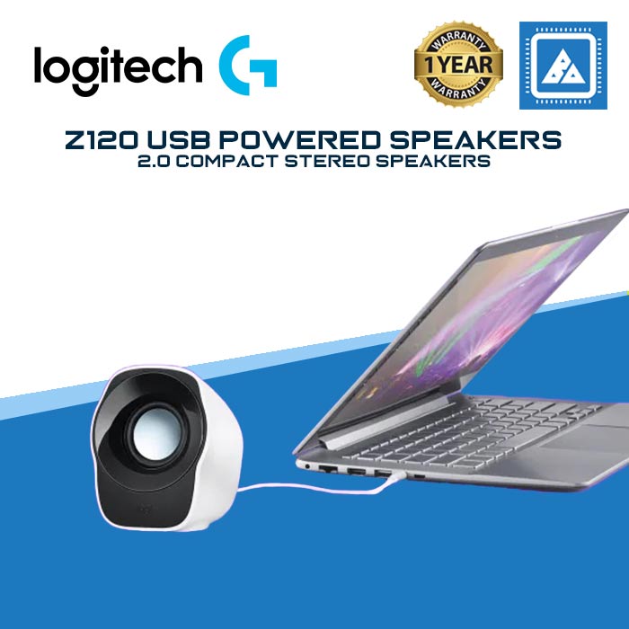 LOGITECH Z120 USB POWERED 2.0 STEREO SPEAKER – BlueArm Computer Store