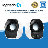 LOGITECH Z120 USB POWERED 2.0 STEREO SPEAKER