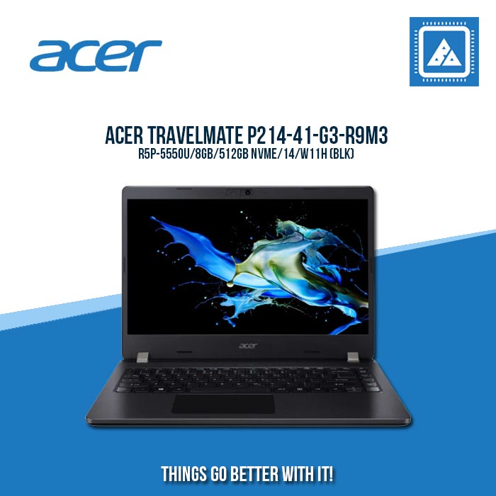 ACER TRAVELMATE P214-41-G3-R9M3 R5P-5550U | Best for Students and Freelancers Laptop