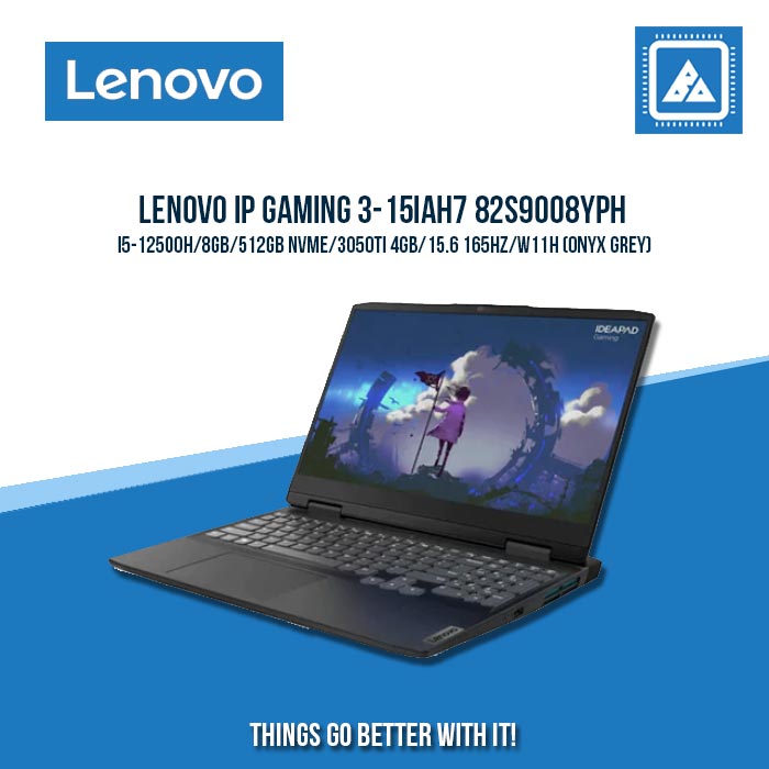 LENOVO IP GAMING 3-15IAH7 82S9008YPH I5-12500H | Gaming Laptop And AutoCAD Users