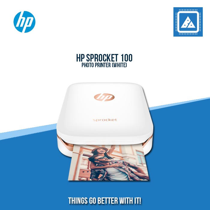 HP SPROCKET 100 PHOTO PRINTER (WHITE)