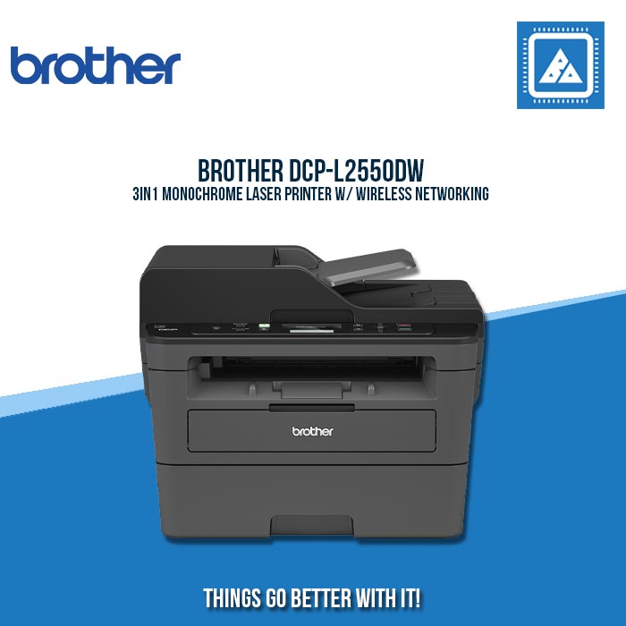 BROTHER DCP-L2550DW 3IN1 MONOCHROME LASER PRINTER W/ WIRELESS NETWORKING