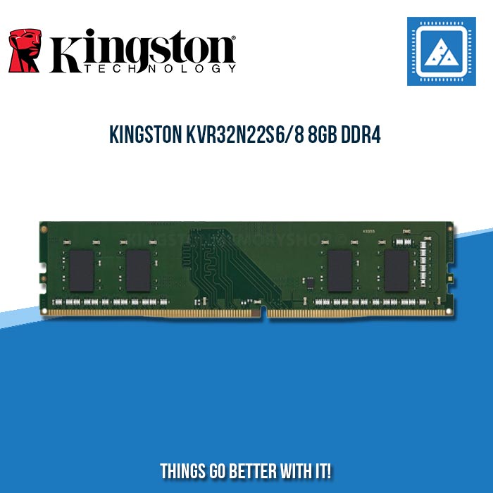 Kingston KVR32N22S6/8 8GB DDR4 3200MT/s Non ECC Memory RAM DIMM ...