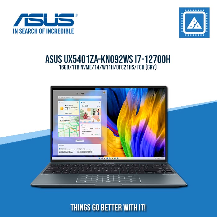 ASUS UX5401ZA-KN092WS I7-12700H/16GB/1TB NVME | BEST FOR STUDENTS AND FREELANCERS LAPTOP
