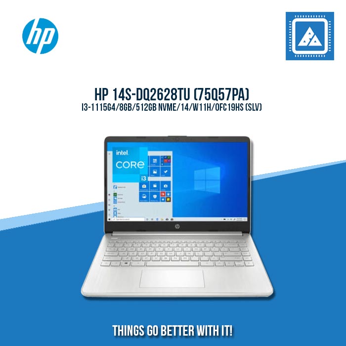 HP 14S-DQ2628TU (75Q57PA) I3-1115G4  | Best for Students Laptop