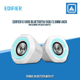 EDIFIER G1000 BLUETOOTH/USB/3.5MM JACK RGB GAMING SPEAKER (WHITE)