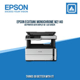EPSON ECOTANK MONOCHROME M2140 AIO PRINTER AUTO DUPLEX W/ LCD SCREEN