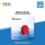 INFINITY CLUBZ 250 PORTABLE BLUETOOTH SPEAKER (RED)