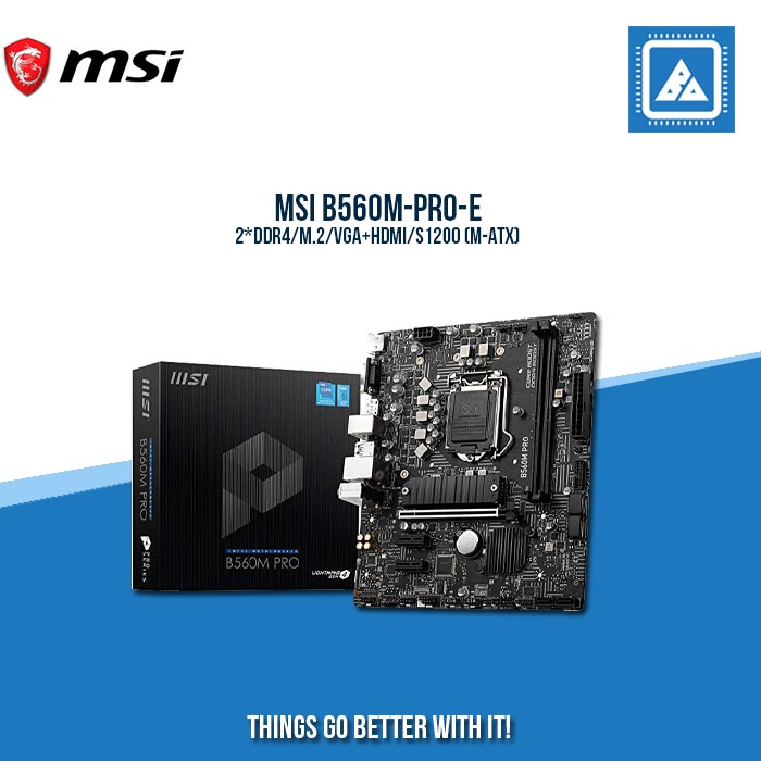 MSI B560M-PRO-E/2*DDR4/M.2/VGA+HDMI/S1200 (M-ATX)