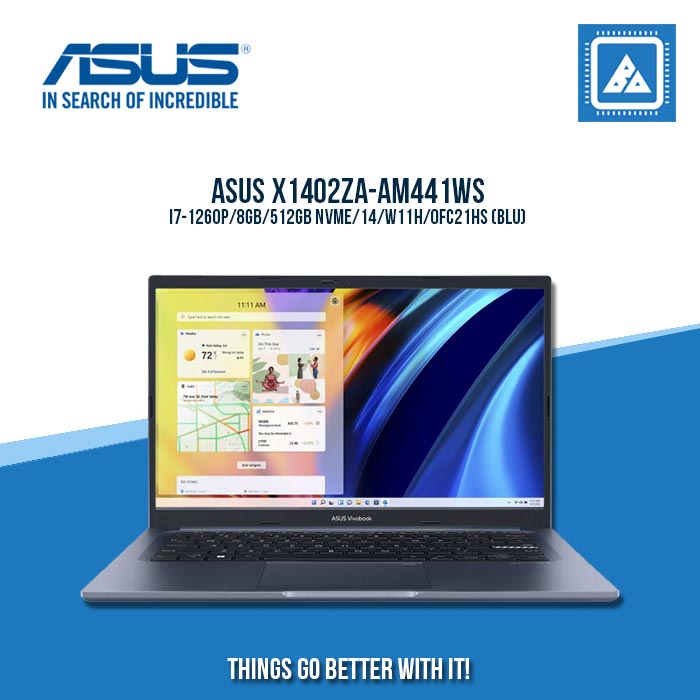 ASUS X1402ZA-AM441WS I7-1260P | Best for Students Laptop