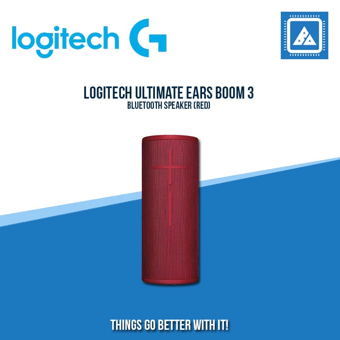 LOGITECH ULTIMATE EARS BOOM 3 BLUETOOTH SPEAKER (RED)