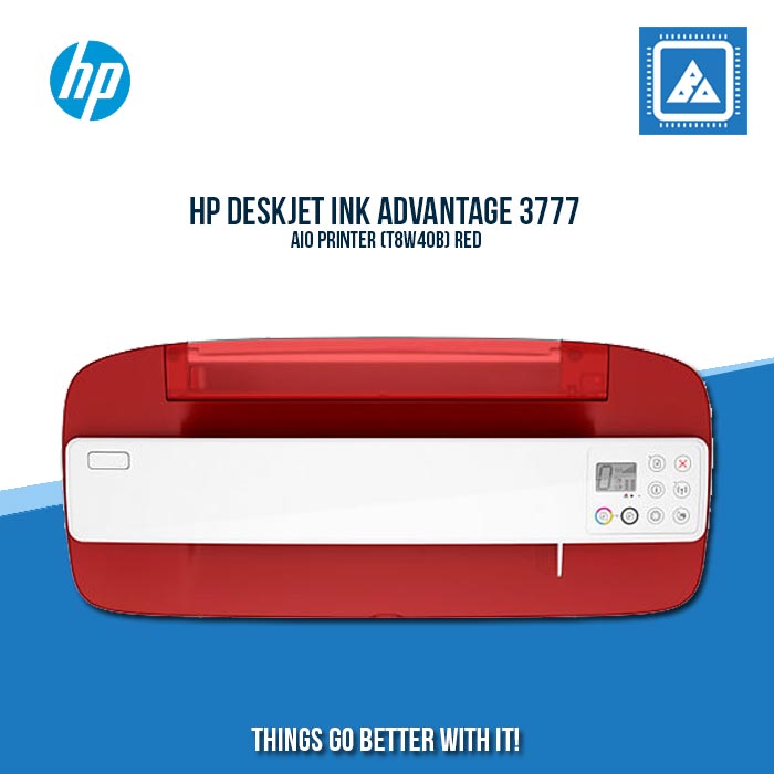 HP DESKJET INK ADVANTAGE 3777 AIO PRINTER (T8W40B) RED