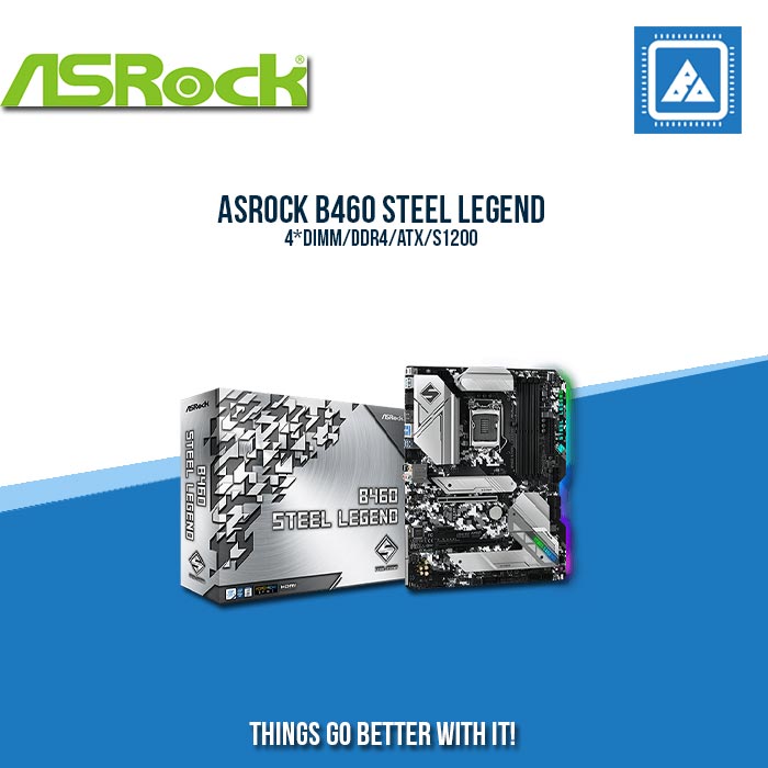 ASROCK B460 STEEL LEGEND/4*DIMM/DDR4/ATX/S1200